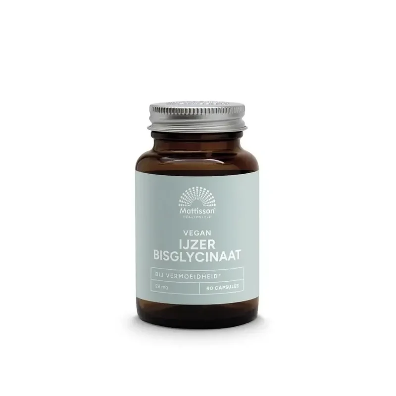 Mattisson IJzerbisglycinaat 28mg 90 vcaps