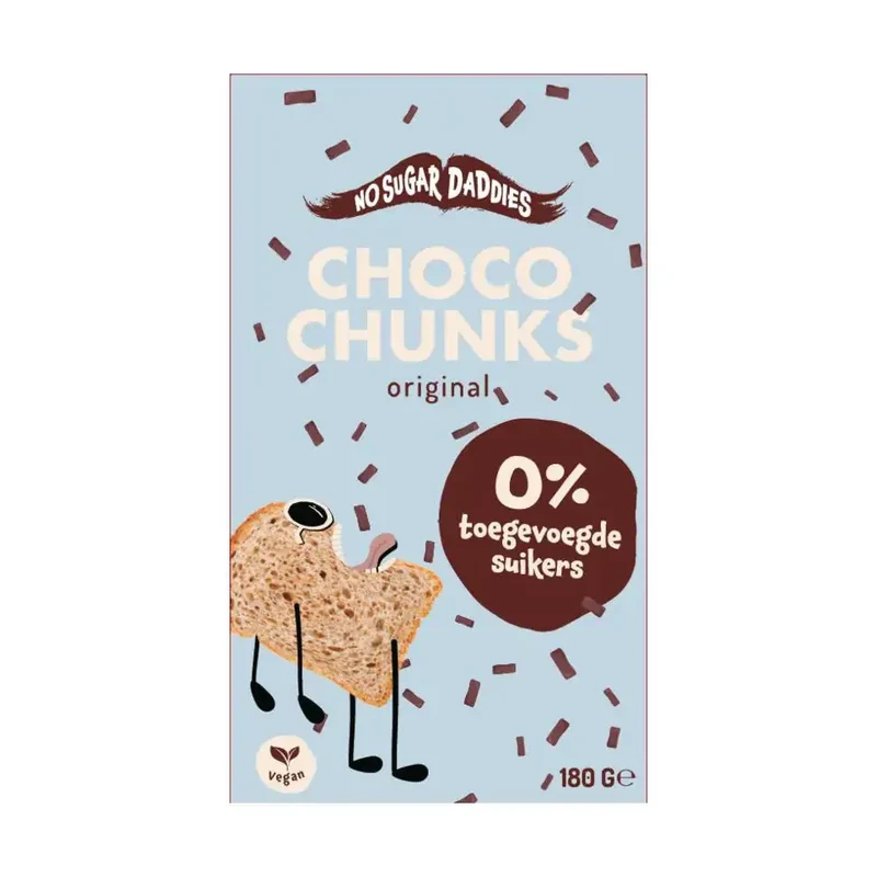 No Sugar Daddies Choco chunks melk bio 180 gram
