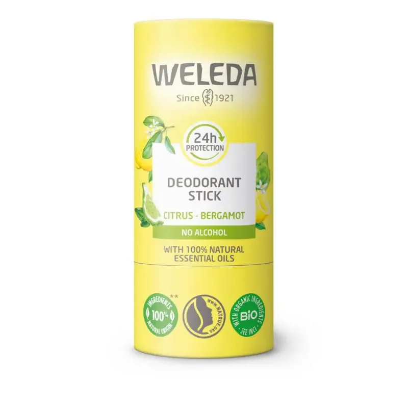 Weleda Deodorant stick citrus + bergamot 24U 50 gram