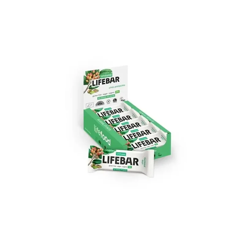 Lifefood Lifebar chia pistachio bio raw 40 gram