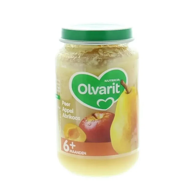 Olvarit Peer appel abrikoos 6M55 200 gram