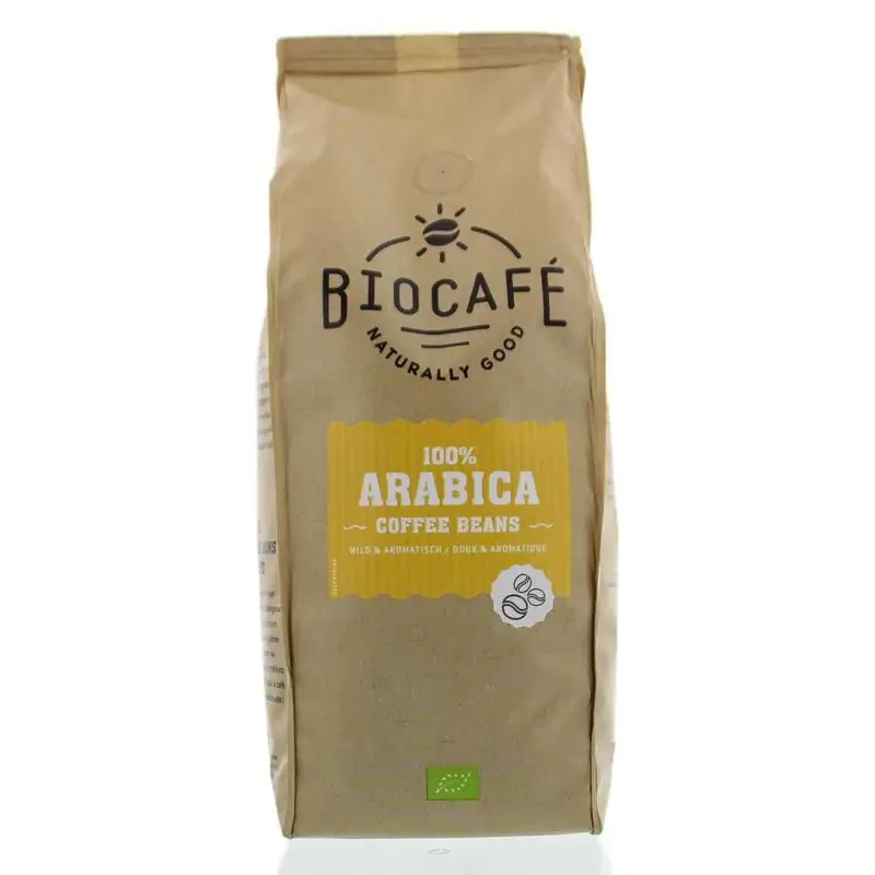 Biocafe Koffiebonen arabica bio 500 gram