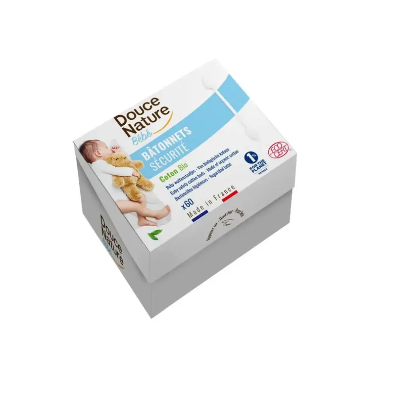 Douce Nature Baby wattenstaafjes 60 stuks