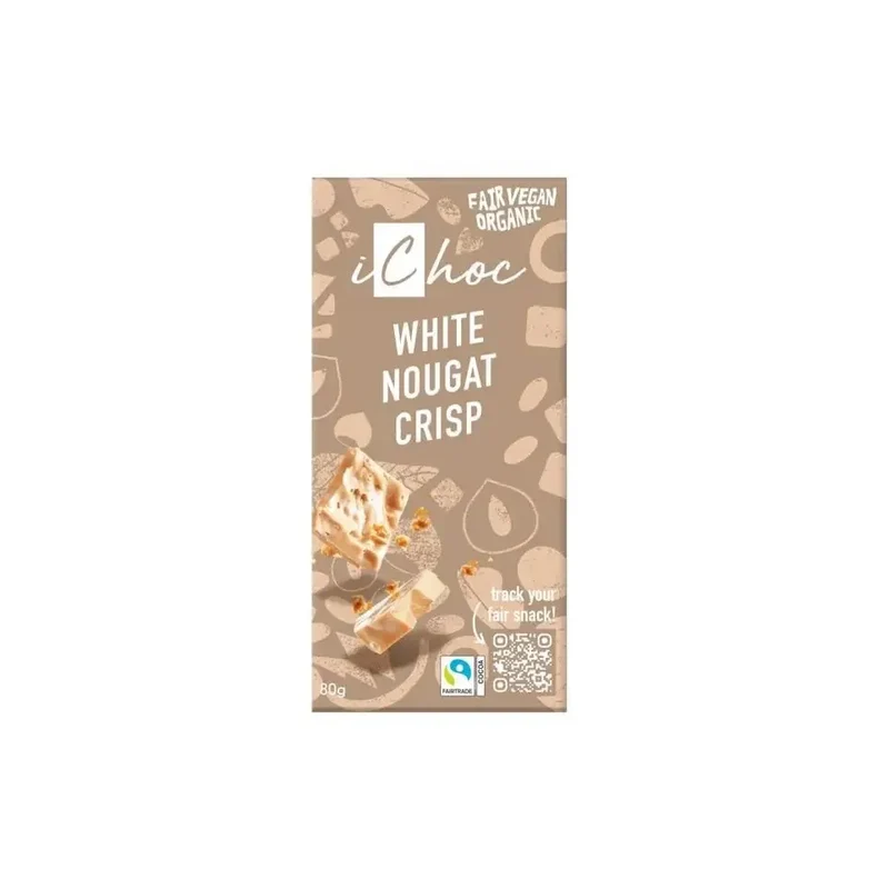 Ichoc White nougat crisp 80 gram