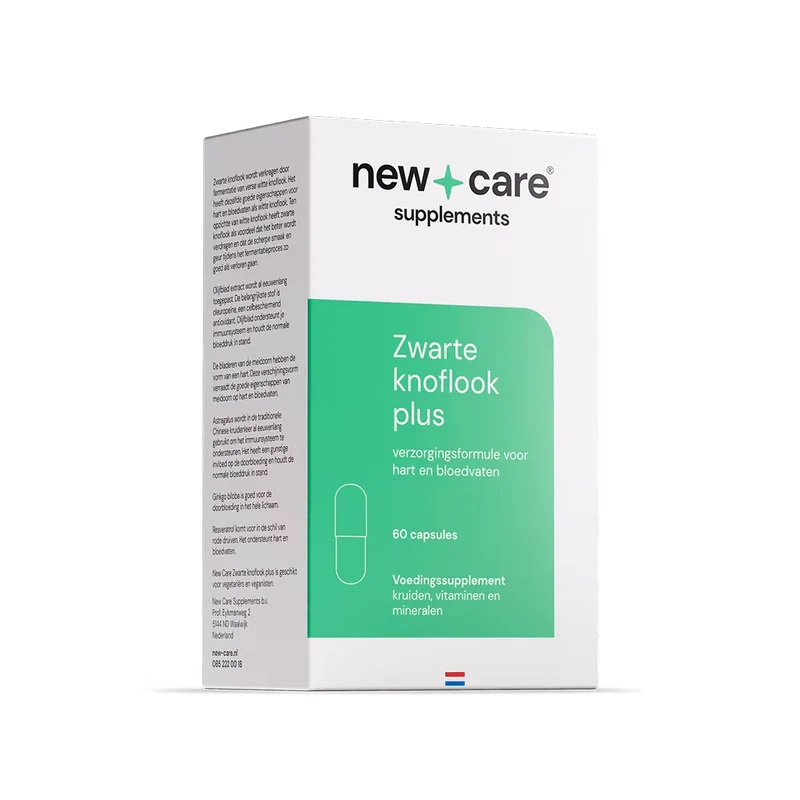 New Care Zwarte knoflook plus 60 vcaps
