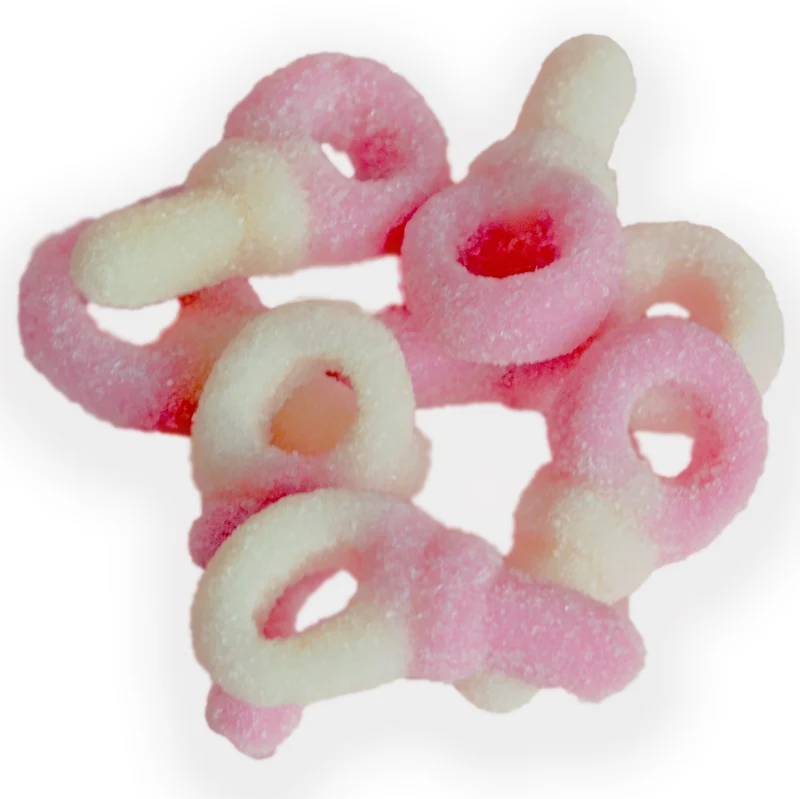 Mini Speentjes Roze Gesuikerd 1 Kilo