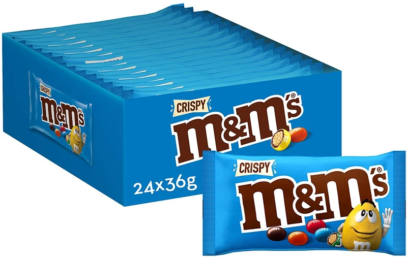 M&M's Crispy Single 24x36 Gram