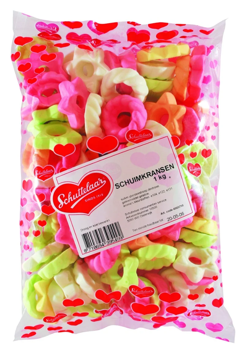 Schuttelaar Schuimkransjes 1 Kilo