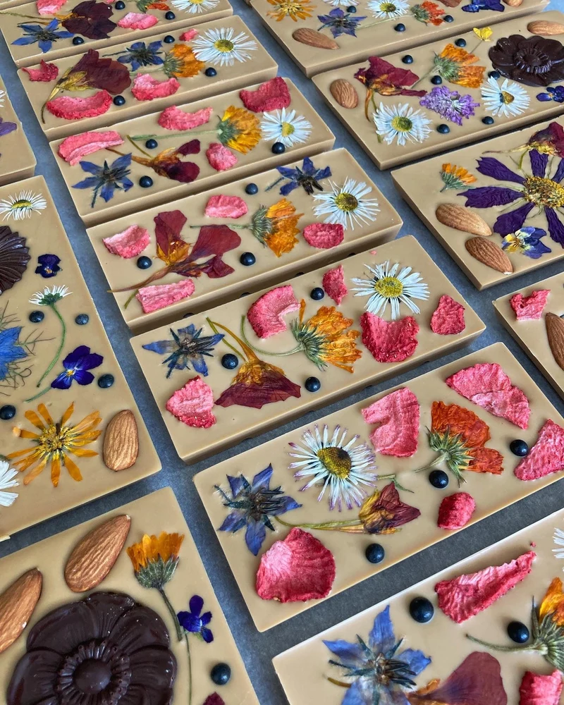 Bloemenreep Klein | Chocolade met Eetbare Bloemen