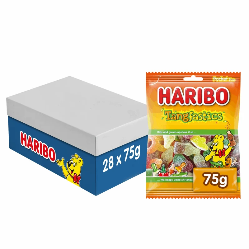 Haribo Tangfastics Doos 28 x 75 Gram