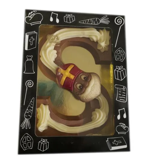 Gedecoreerde Melk Chocoladeletter S 200 Gram