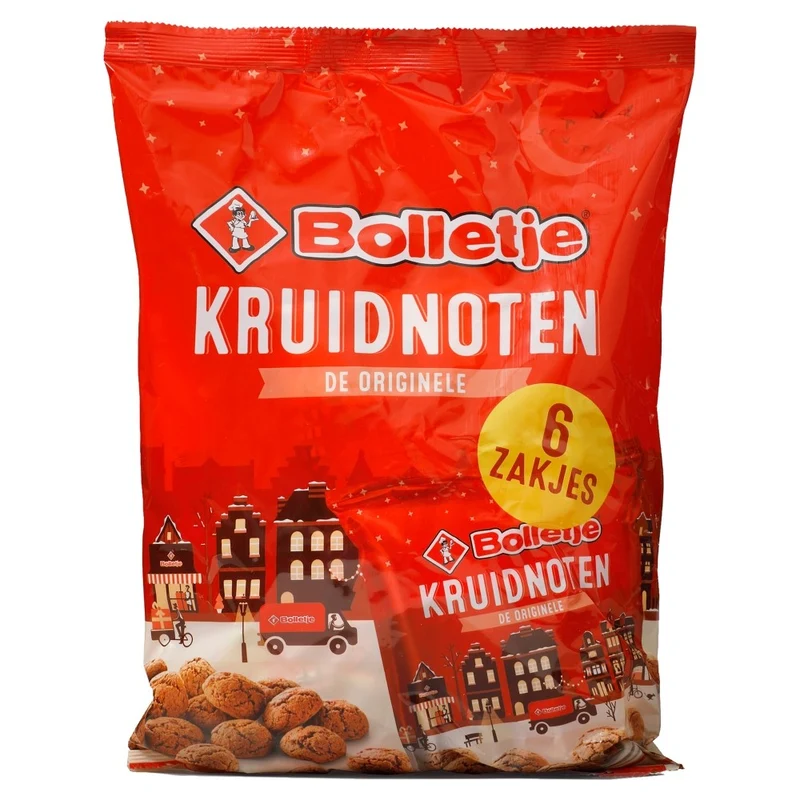 Bolletje Kruidnoten In Zakjes 6 x 50 Gram - 12 Stuks