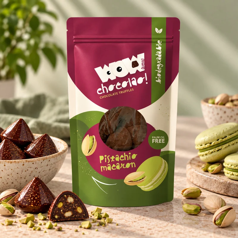 Pistachio Macaron Chocolade Truffels | 200 gram