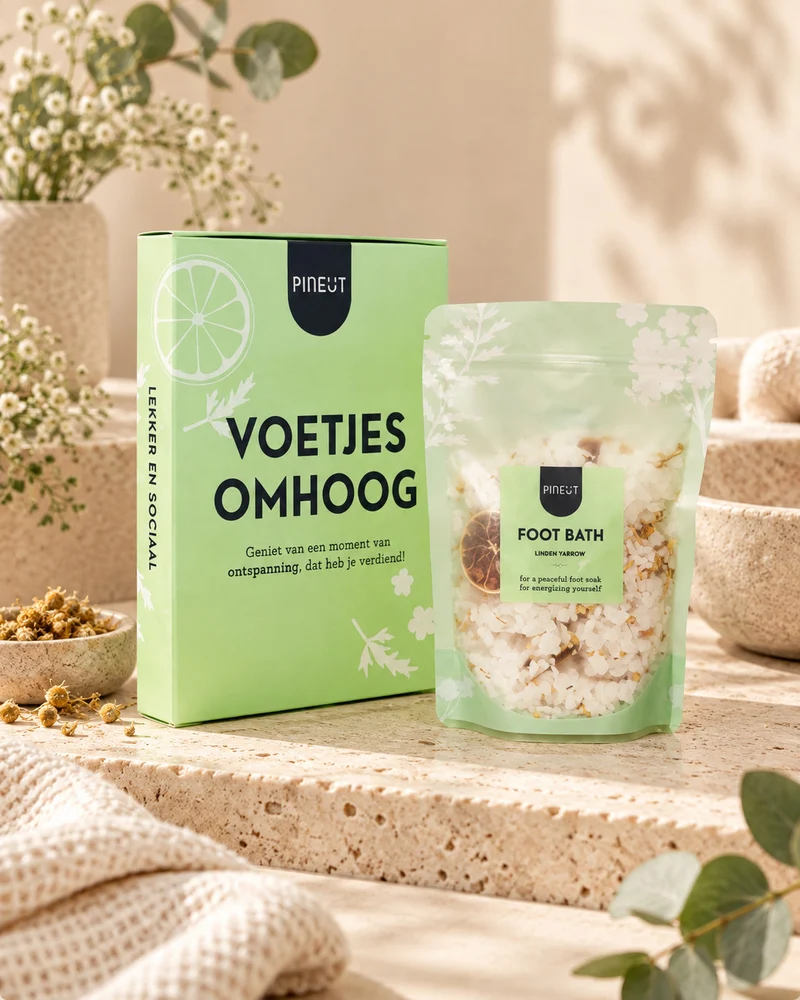 Voetjes omhoog | Brievenbuscadeau | Voetenbad