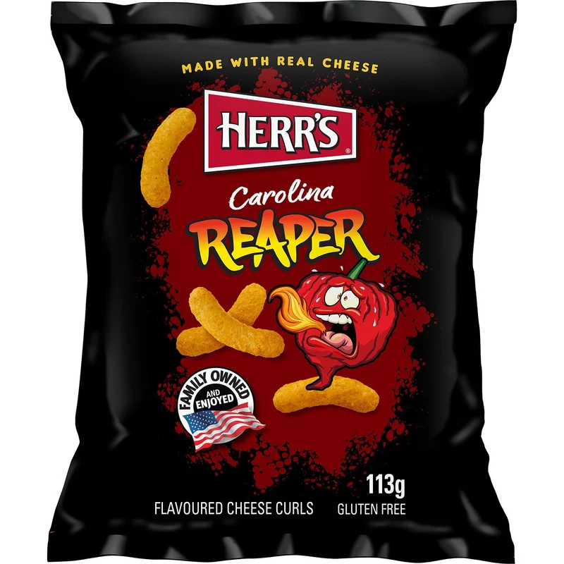 Herr's Carolina Reaper Cheese Curls 113 Gram