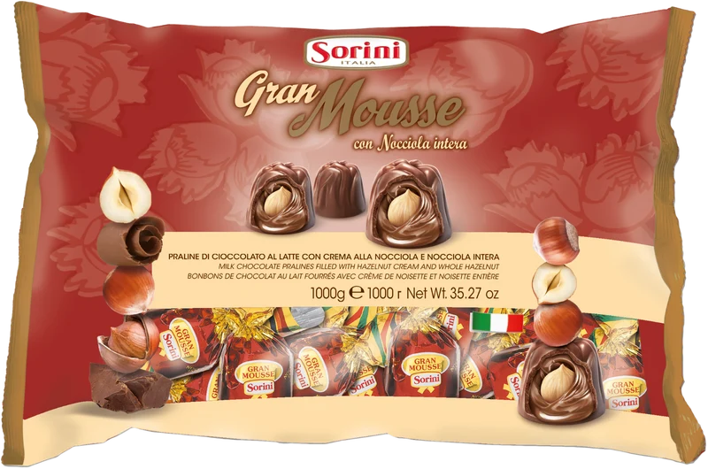 Sorini Melk Gran Mousse Hele Hazelnoot 1 Kilo
