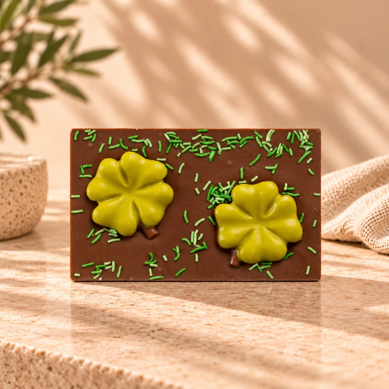 Beterschap cadeau | Klavertje vier chocoladereep