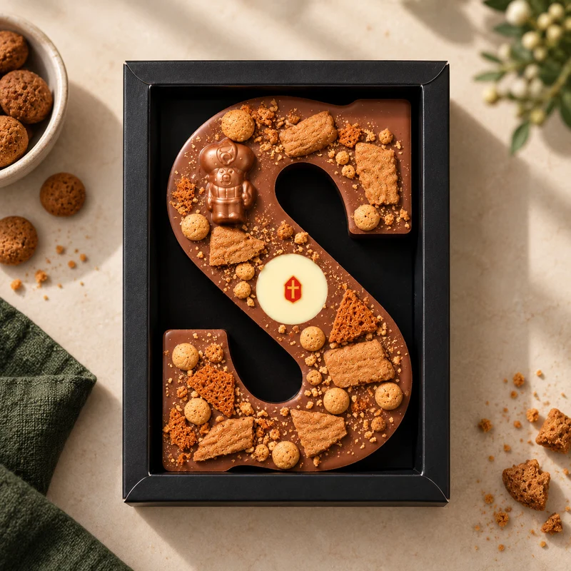 Luxe Chocoladeletter S | Speculaas | Melk | 200 g