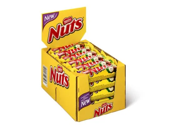 Nuts Chocoladereep Single 24x42 Gram
