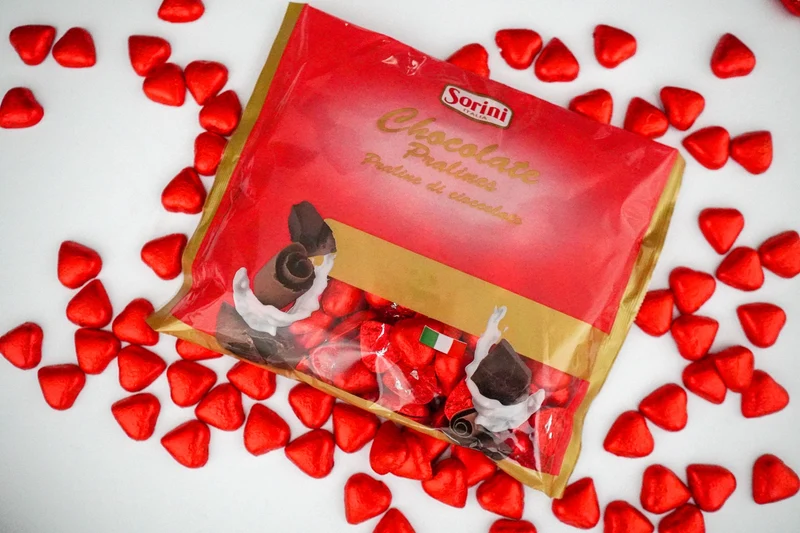 Sorini Chocolade Hartjes Rood - 1kg