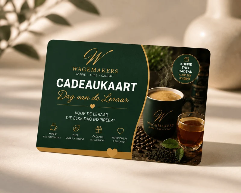 Dag van de Leraar Cadeaukaart | Voor Koffie, Thee & Lekkernijen