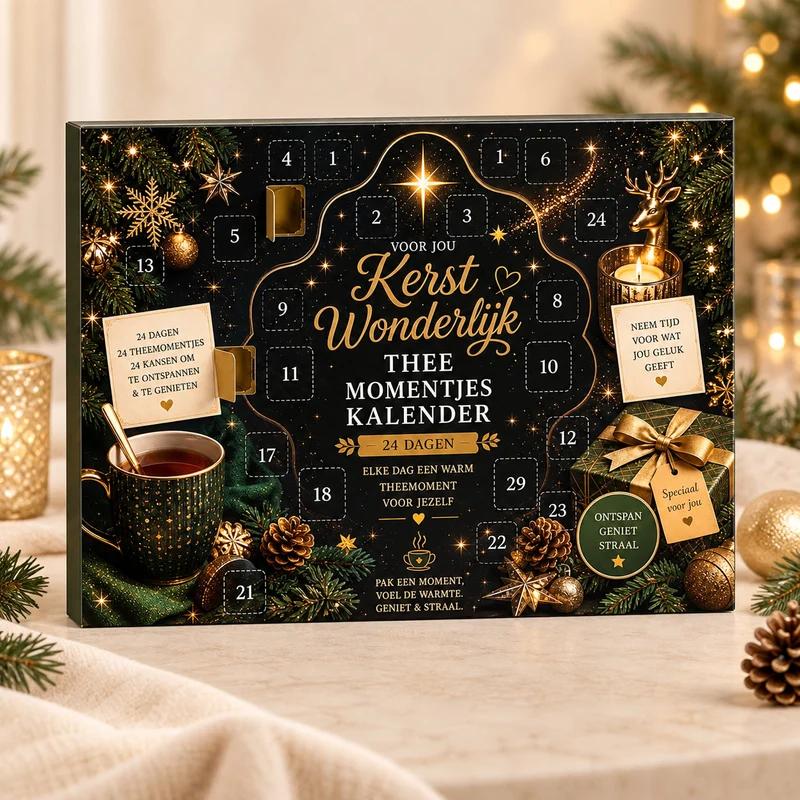 Kerst Wonderlijk Thee Momentjes Kalender 24 dagen magie