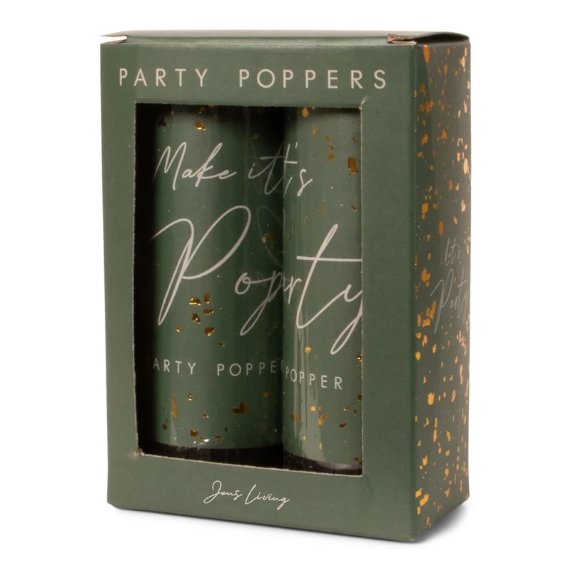 Jens party poppers per 2 verpakt