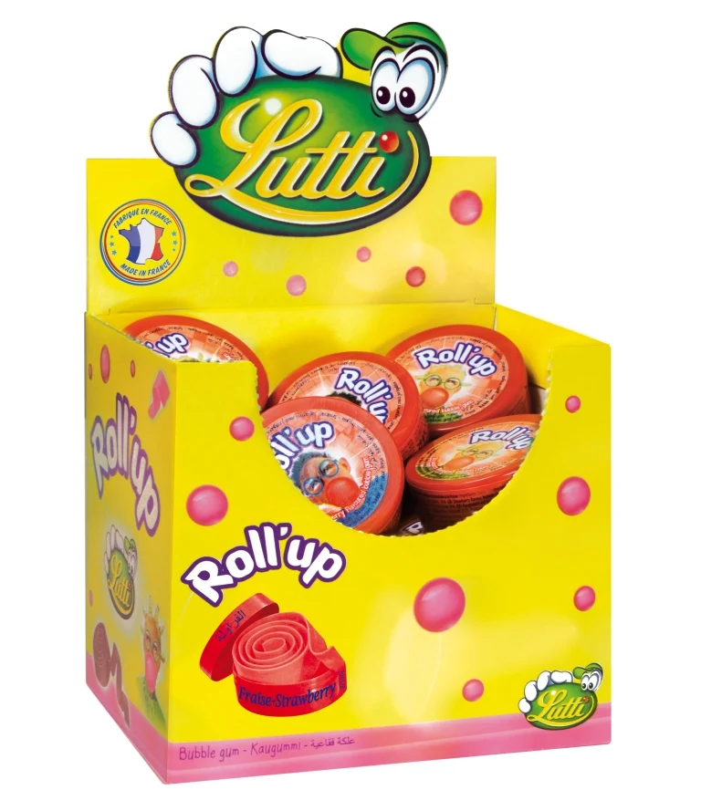 Lutti Tubblegum Aardbei 35 Gram Doos x 24 Verpakking