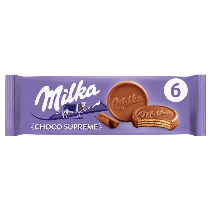 Milka Choco Wafer Melk Chocolade 6 Koekjes 180 Gram