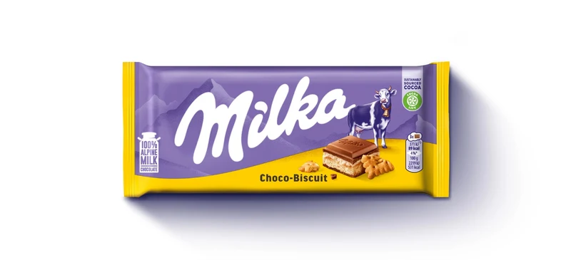 Milka Choco Biscuit Chocolade Reep 100 Gram