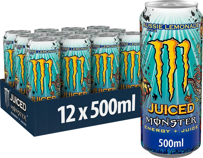 Monster Juiced Aussie Lemonade 12x500ML