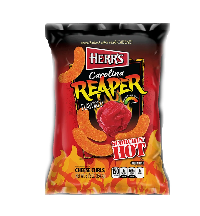 Herr's Carolina Reaper Cheese Curls 170 Gram