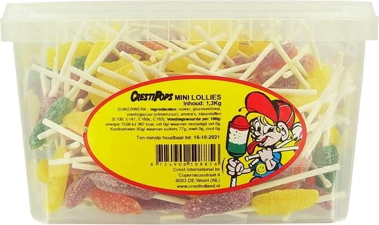 Crest Likbits Lollies Gesuikerd 1.3 Kilo