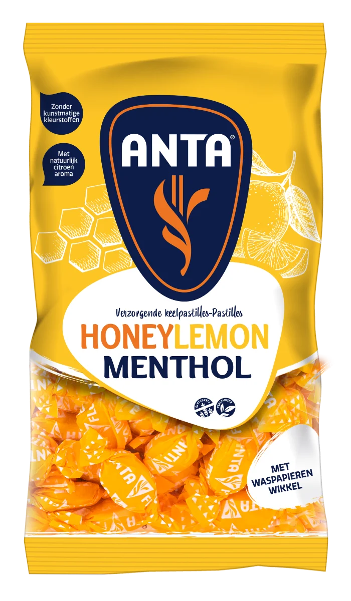 Anta Flu Honey Lemon 18 x 165 Gram Doos