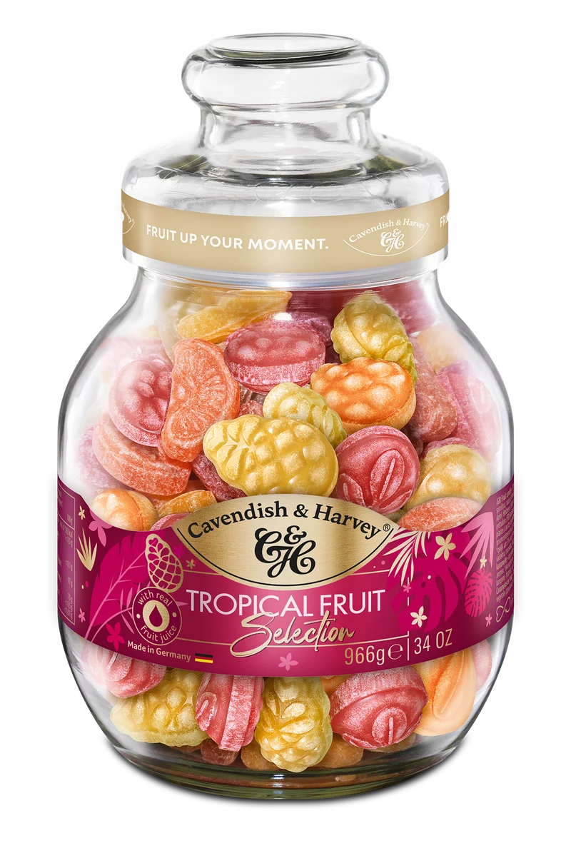 Cavendish & Harvey Snoeppot Tropical Zuurtjes 6 x 966 Gram