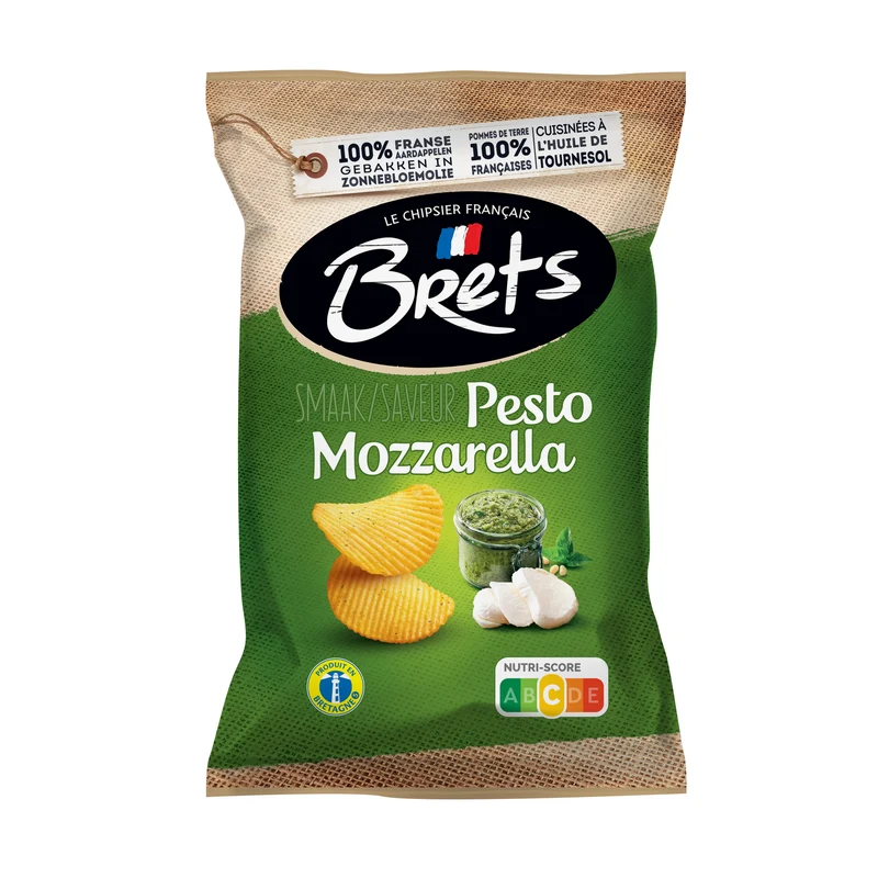 Brets Pesto Mozzarella 40 Gram