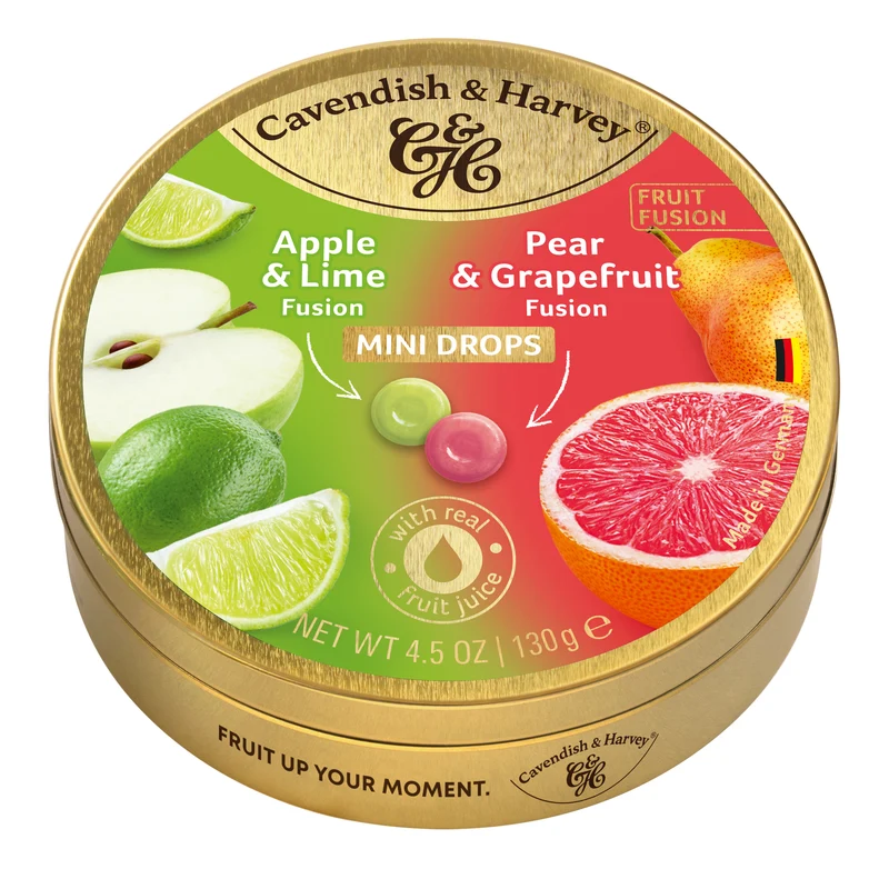 Cavendish & Harvey Apple/Lime & Pear/Grapefruit 11 X 130 Gram