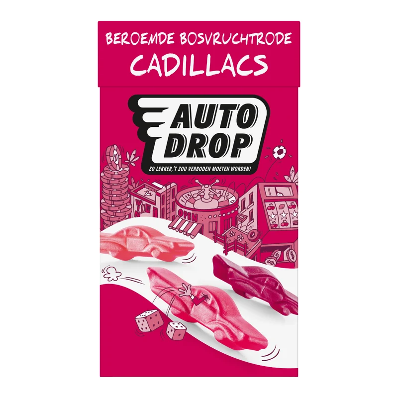 Autodrop Beroemde Bosvruchtrode Cadillacs (280 gram)