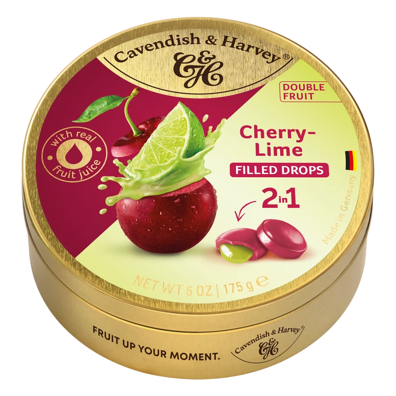 Cavendish & Harvey Doublefruit Cherry Lime 175 Gram