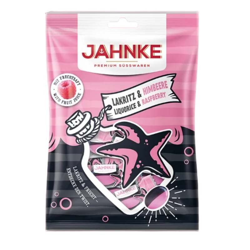 Jahnke Drop Framboos 125 Gram