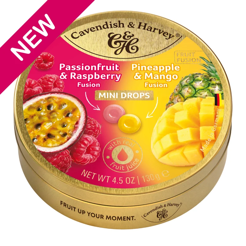 Cavendish & Harvey Passionfruit/Rasberry & Pineapple/Mango 130 Gram