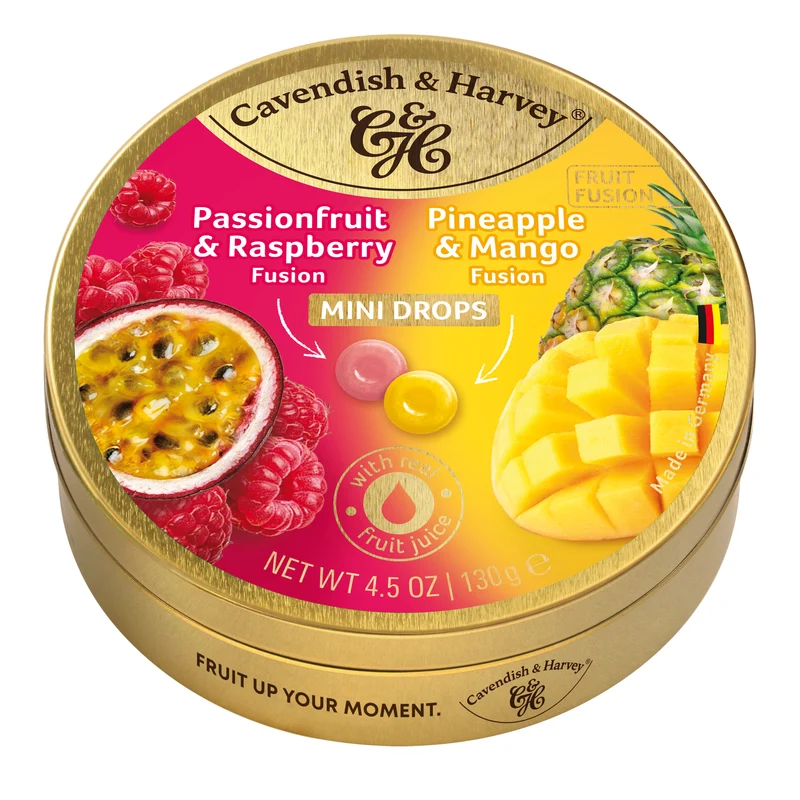 Cavendish & Harvey Passionfruit/Rasberry & Pineapple/Mango 11 x 130 Gram
