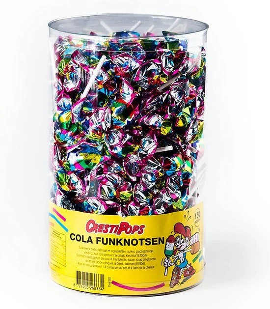 Cola Disco Lolly's 150 Stuks