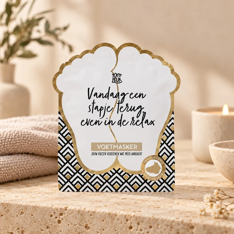 Voetenmasker - Vandaag een stapje terug, even in de relax