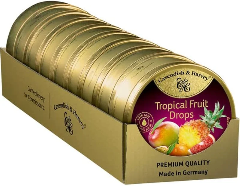Cavendish & Harvey Tropical Fruit 9 x 200 Gram