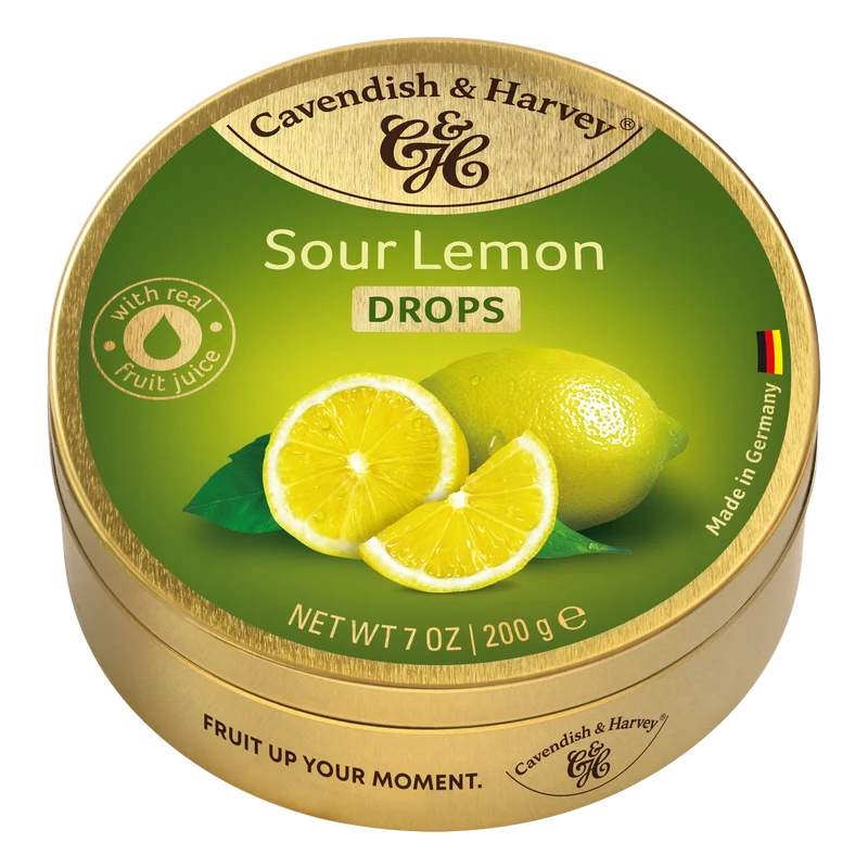 Cavendish & Harvey Sour Lemon 9 x 200 Gram