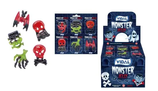 Vidal Monster Jelly In Blister Doos - 66 Stuks