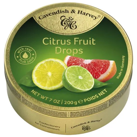 Cavendish & Harvey Citrus Fruit Drops 200 Gram