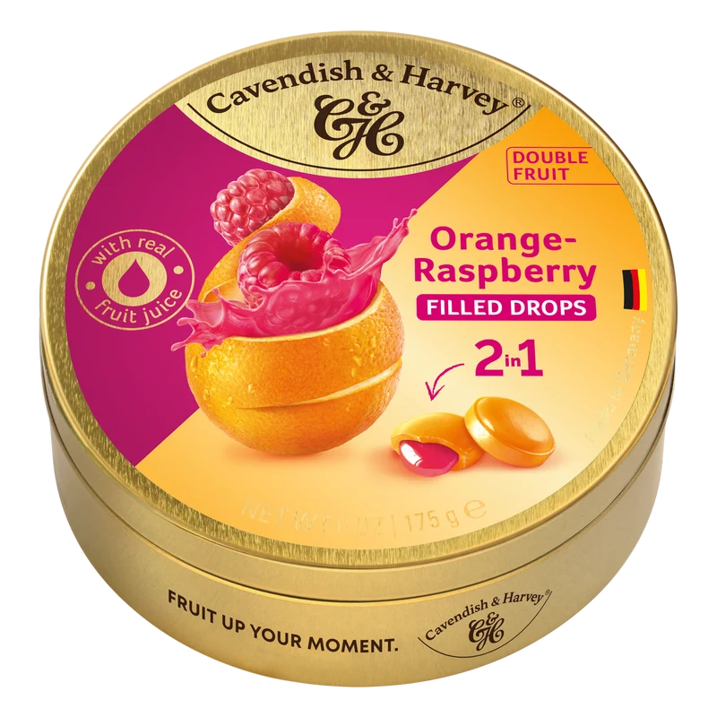 Cavendish & Harvey Doublefruit Orange Raspberry 175 Gram