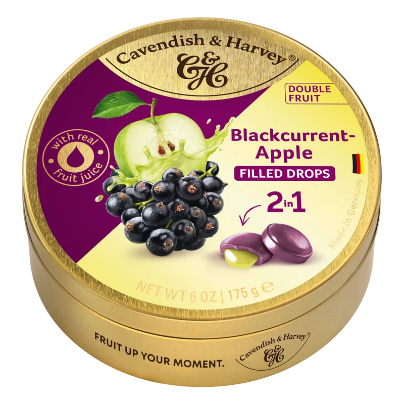 Cavendish & Harvey Doublefruit Blackcurrant Apple 175 Gram